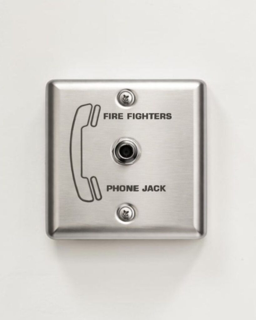 FIREFIGHTERS STAINLESS STEEL PHONE JACK PLATE AGNI SSJ FT 904 A
